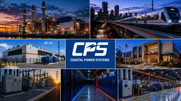 Industries Served by Coastal Power Systems - Coastal Power Systems Coastal Power Systems serves critical infrastructure industries including power generation, utilities, transportation, data centers, municipal facilities, and industrial manufacturing.